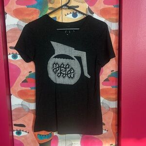 Coffee tshirt fits more likes a medium